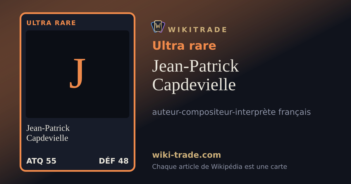 Jean-Patrick Capdevielle — carte Ultra rare