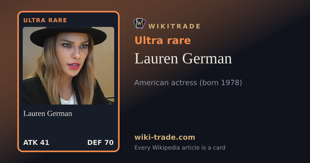 Lauren German — Ultra rare card