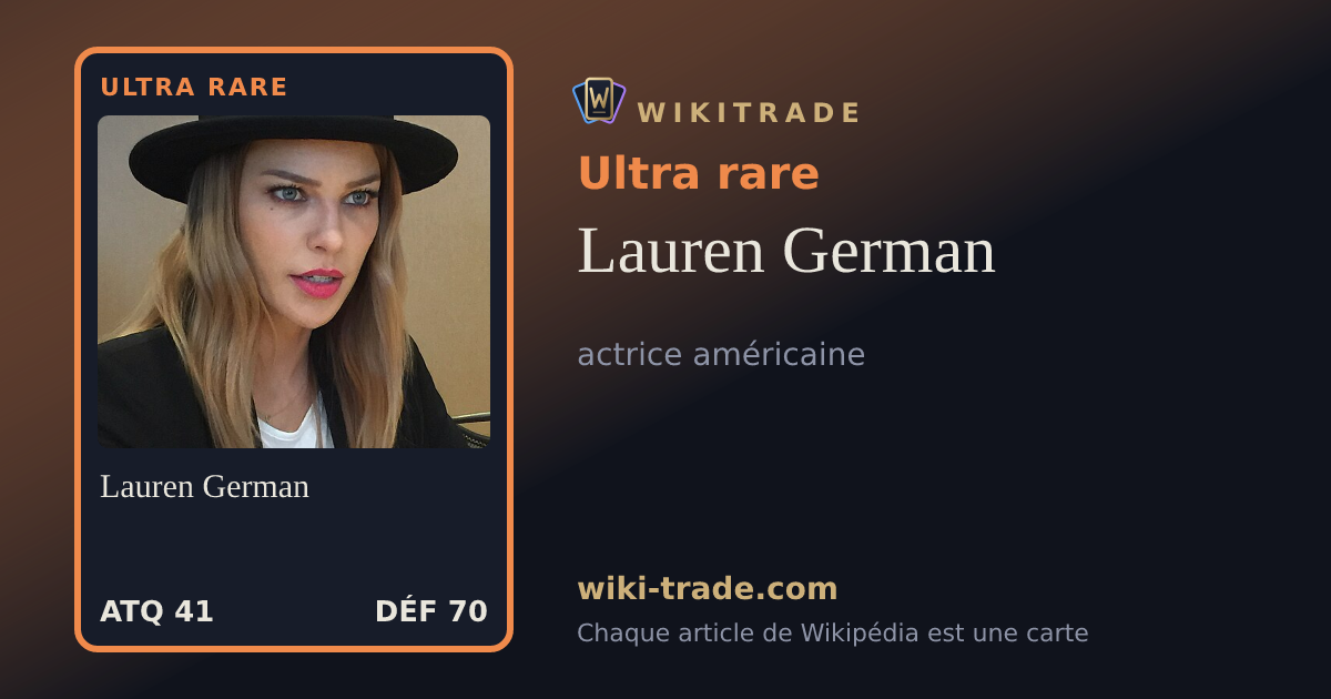 Lauren German — carte Ultra rare