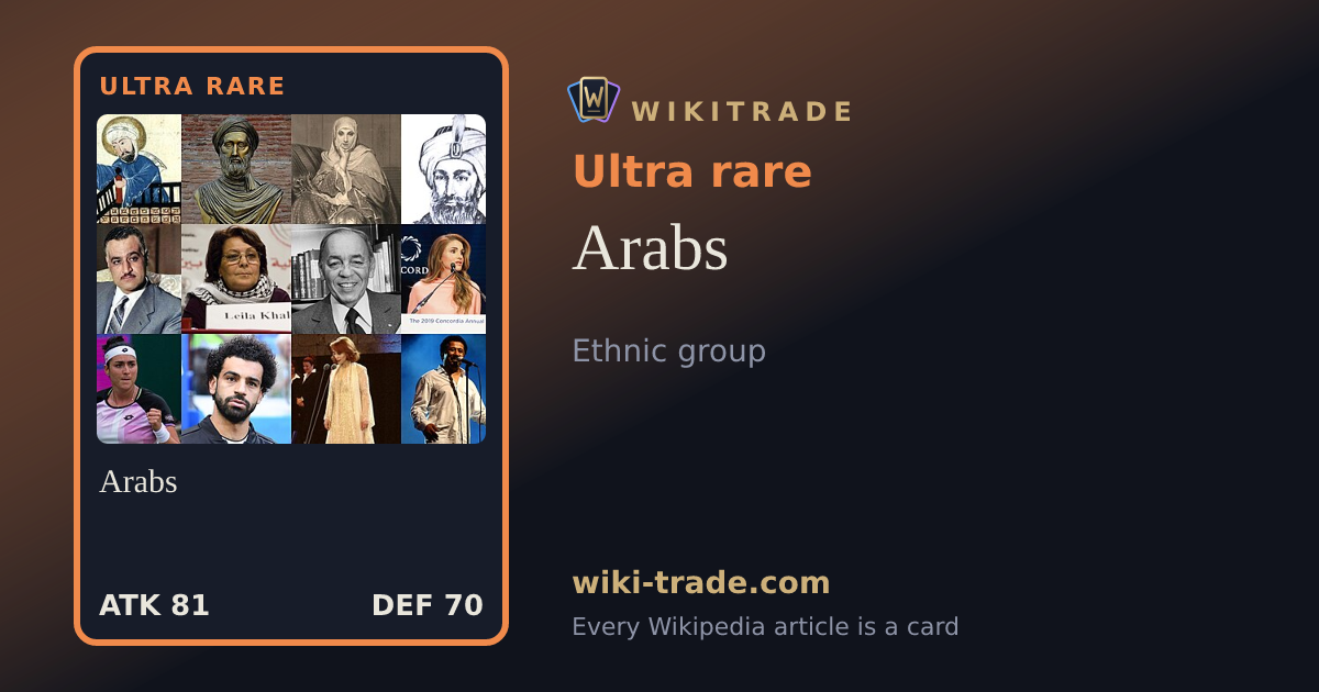 Arabs — Ultra rare card