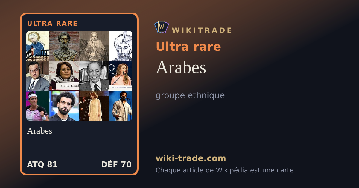 Arabes — carte Ultra rare