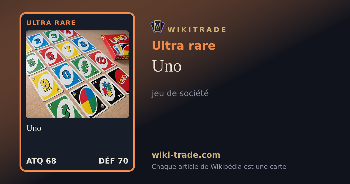 Uno — carte Ultra rare