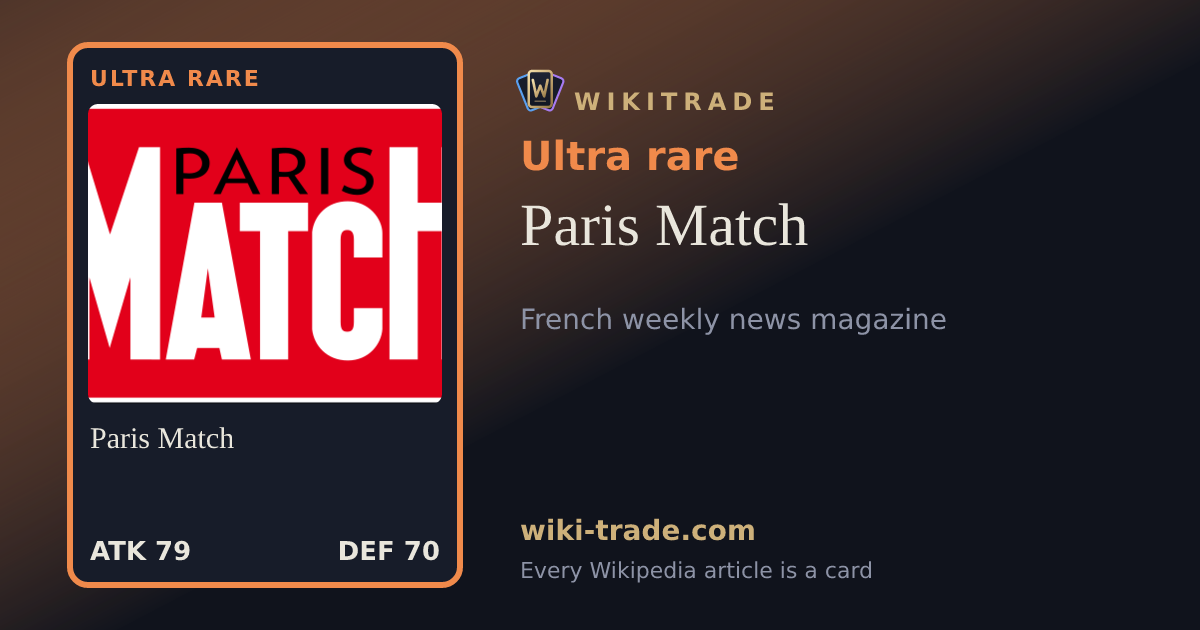 Paris Match — Ultra rare card