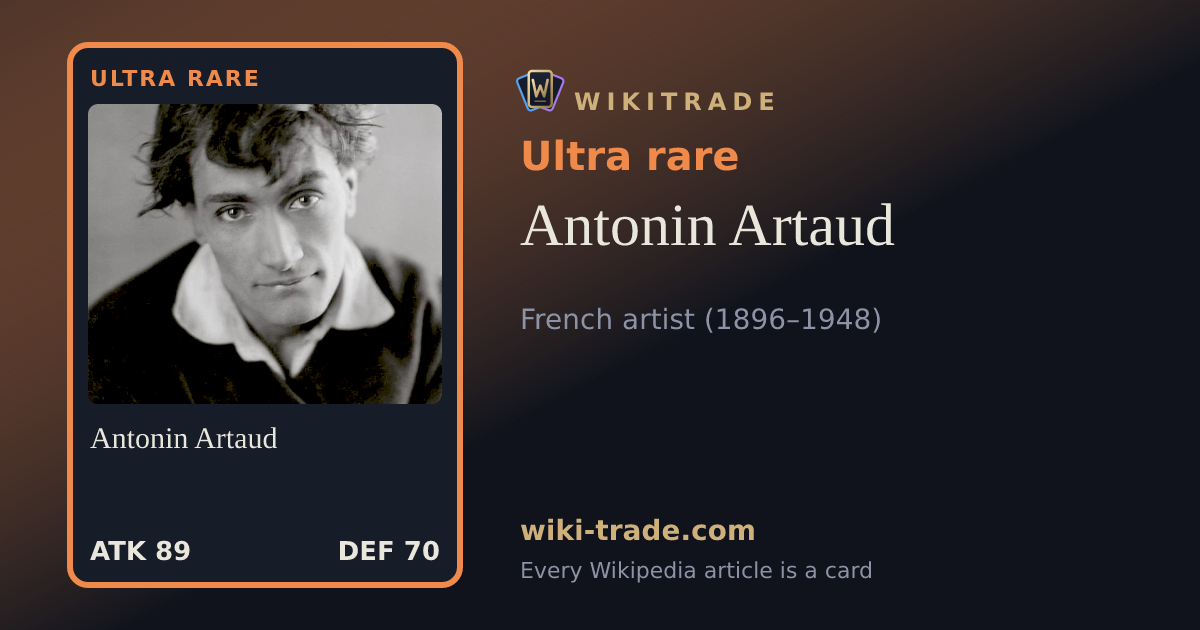 Antonin Artaud — Ultra rare card