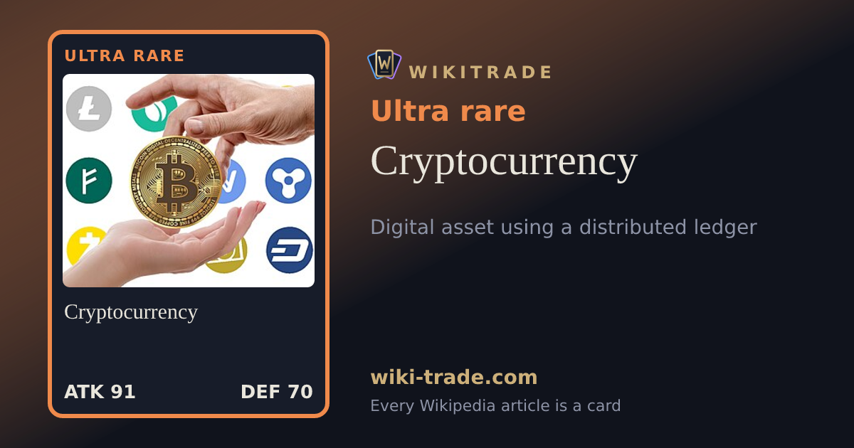 Cryptocurrency — Ultra rare card