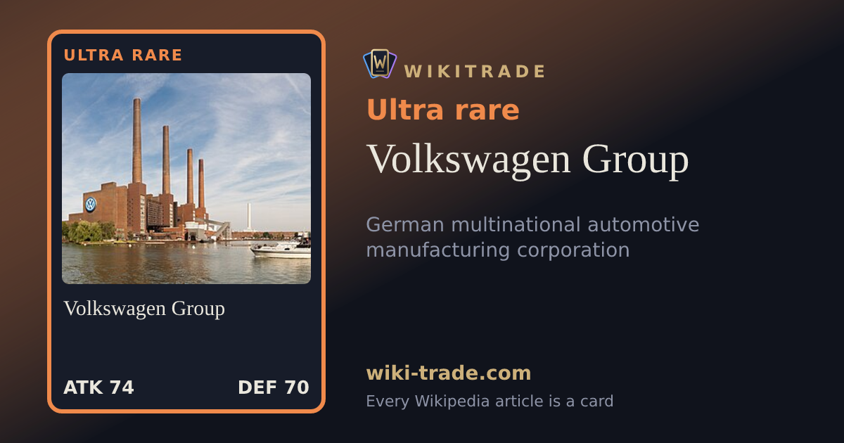 Volkswagen Group — Ultra rare card