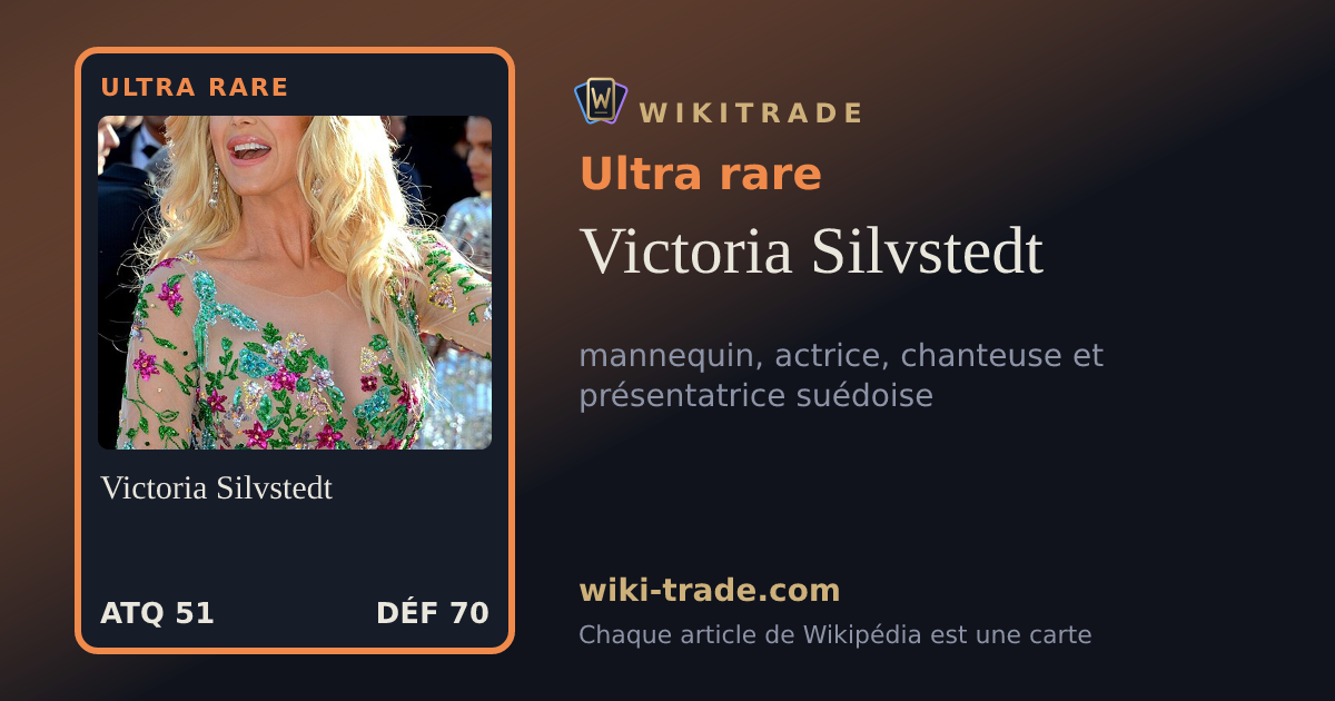 Victoria Silvstedt — carte Ultra rare
