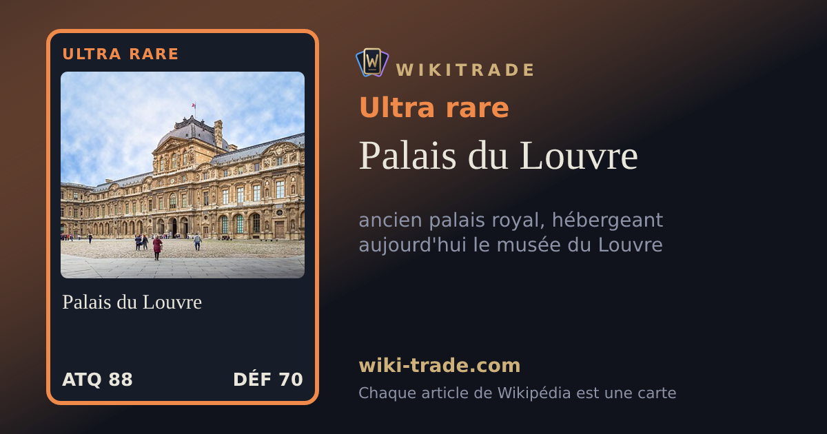 Palais du Louvre — carte Ultra rare