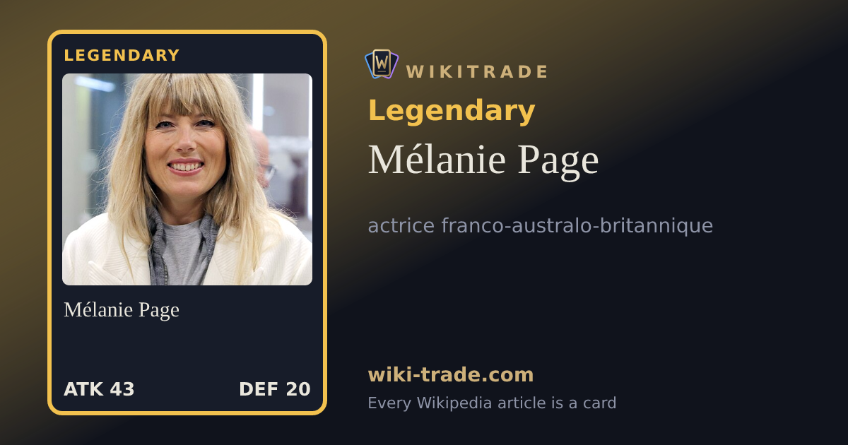 Mélanie Page — Legendary card
