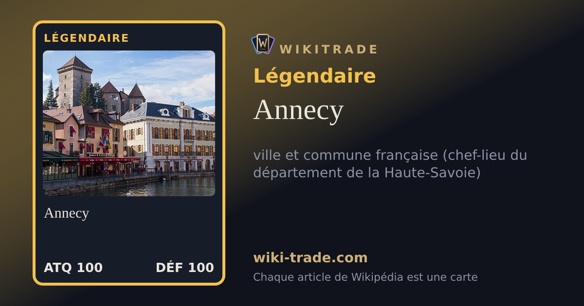 Annecy — carte Légendaire