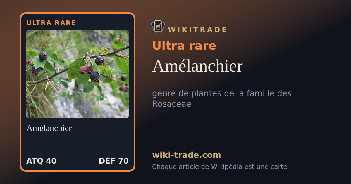 Amélanchier — carte Ultra rare