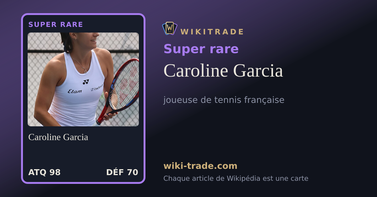 Caroline Garcia — carte Super rare