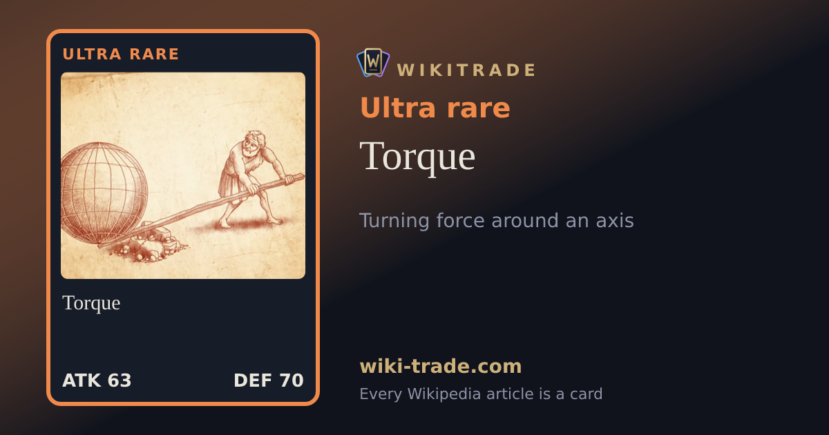 Torque — Ultra rare card