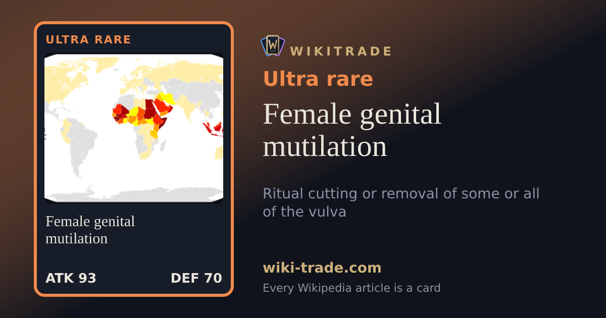 Female genital mutilation — Ultra rare card