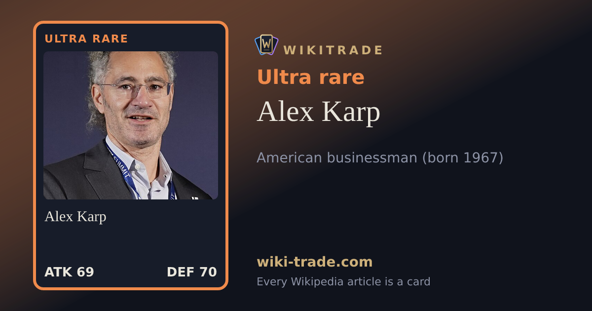 Alex Karp — Ultra rare card