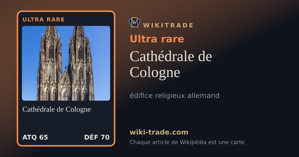 Cathédrale de Cologne — carte Ultra rare