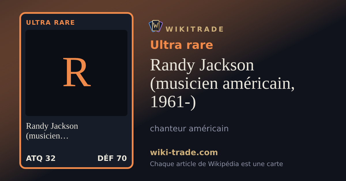Randy Jackson (musicien américain, 1961-) — carte Ultra rare