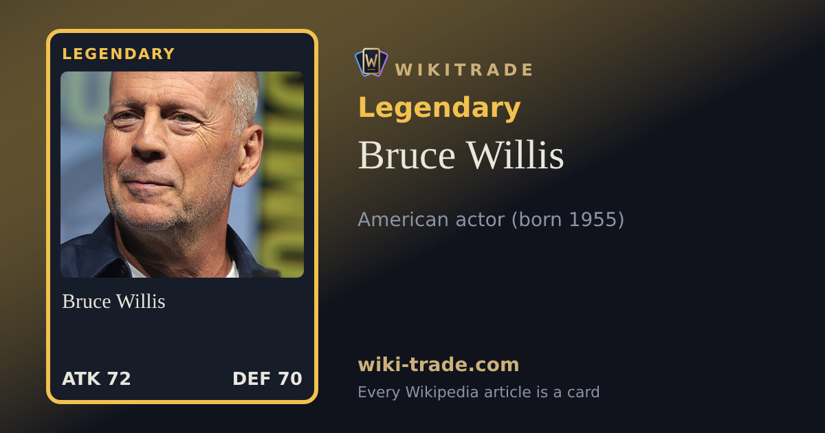 Bruce Willis — Legendary card