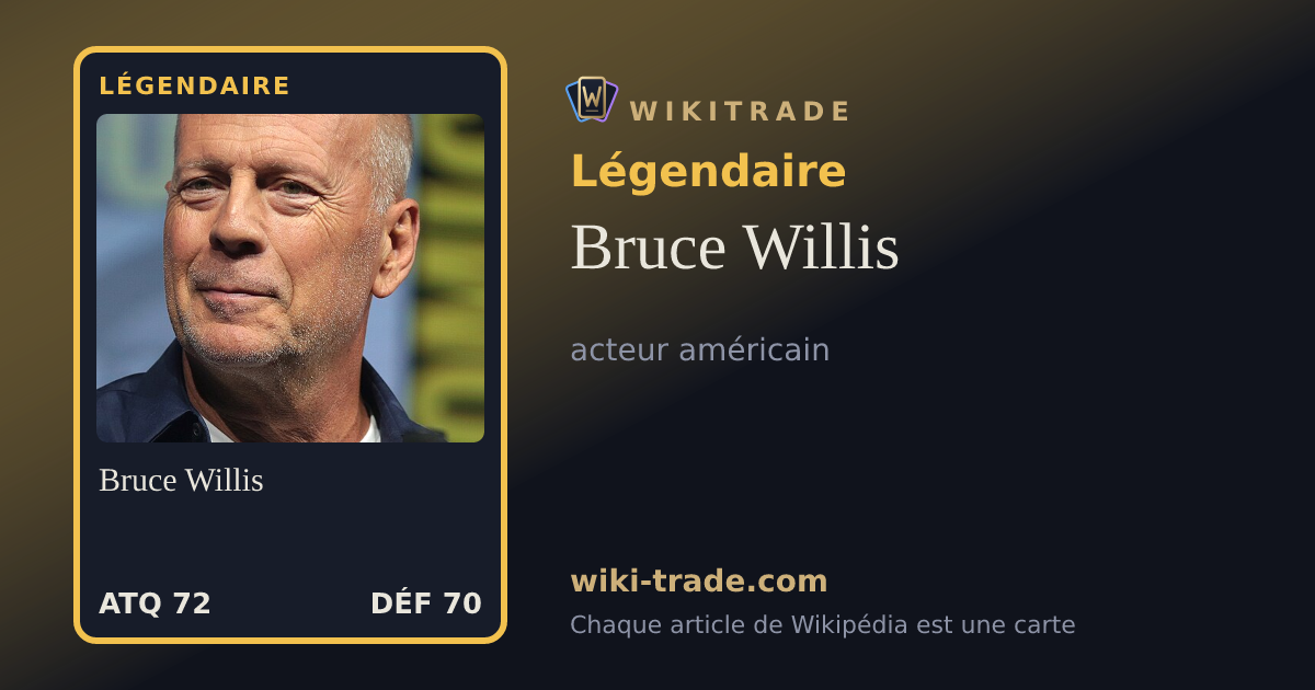 Bruce Willis — carte Légendaire