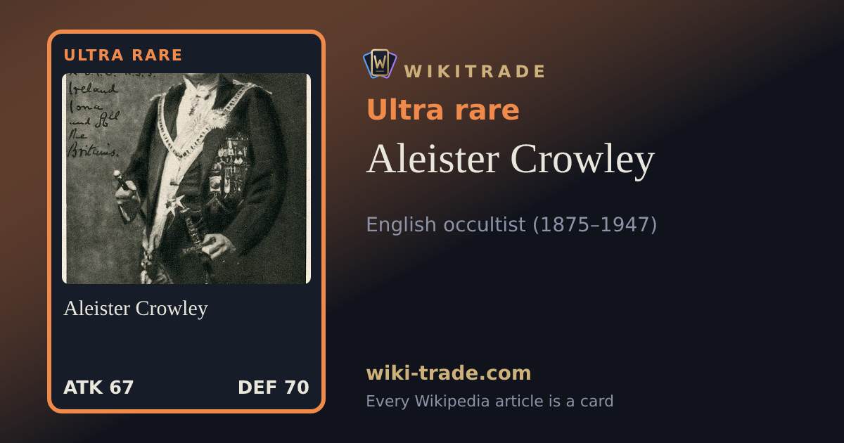 Aleister Crowley — Ultra rare card