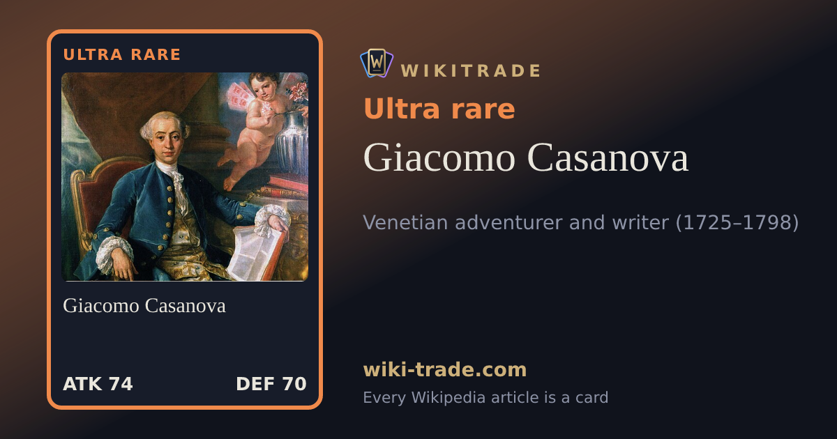 Giacomo Casanova — Ultra rare card