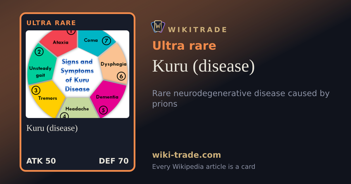 Kuru (disease) — Ultra rare card