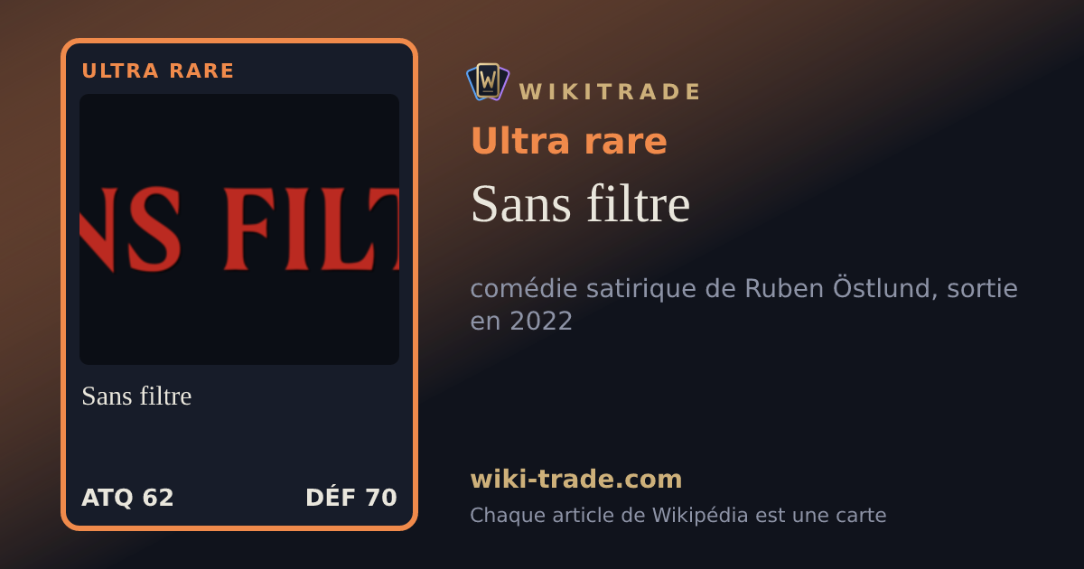 Sans filtre — carte Ultra rare