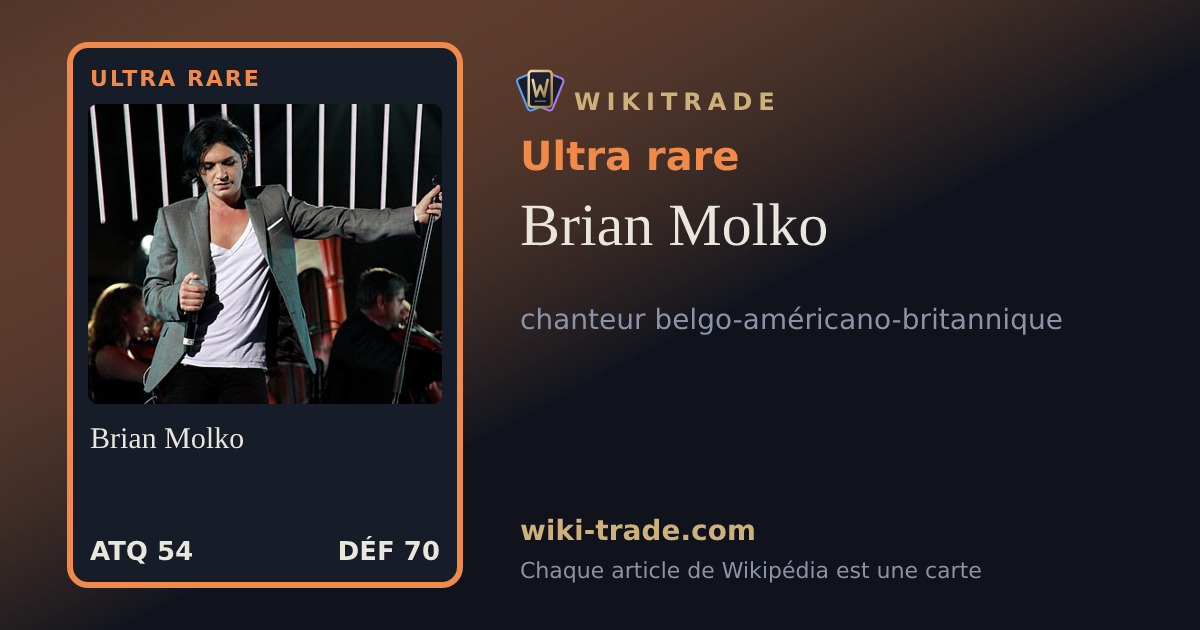 Brian Molko — carte Ultra rare