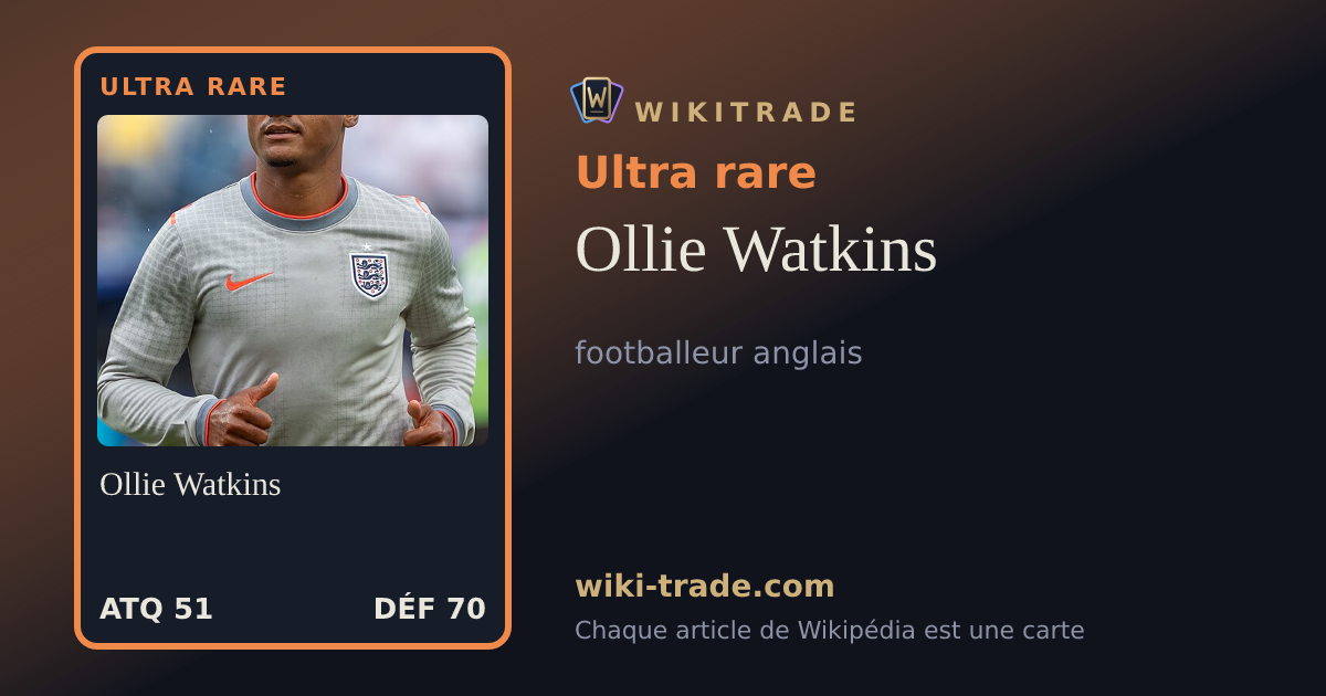 Ollie Watkins — carte Ultra rare