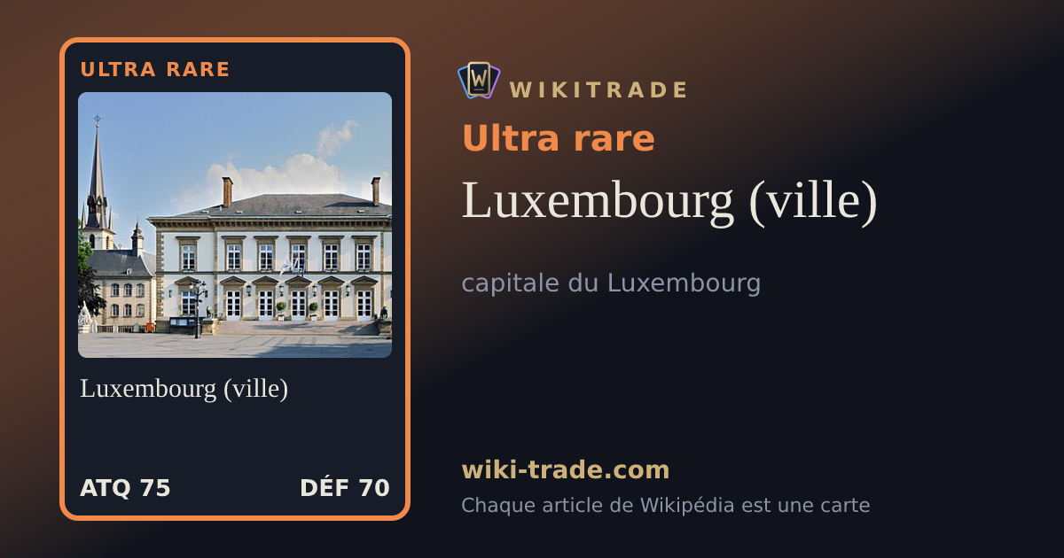 Luxembourg (ville) — carte Ultra rare