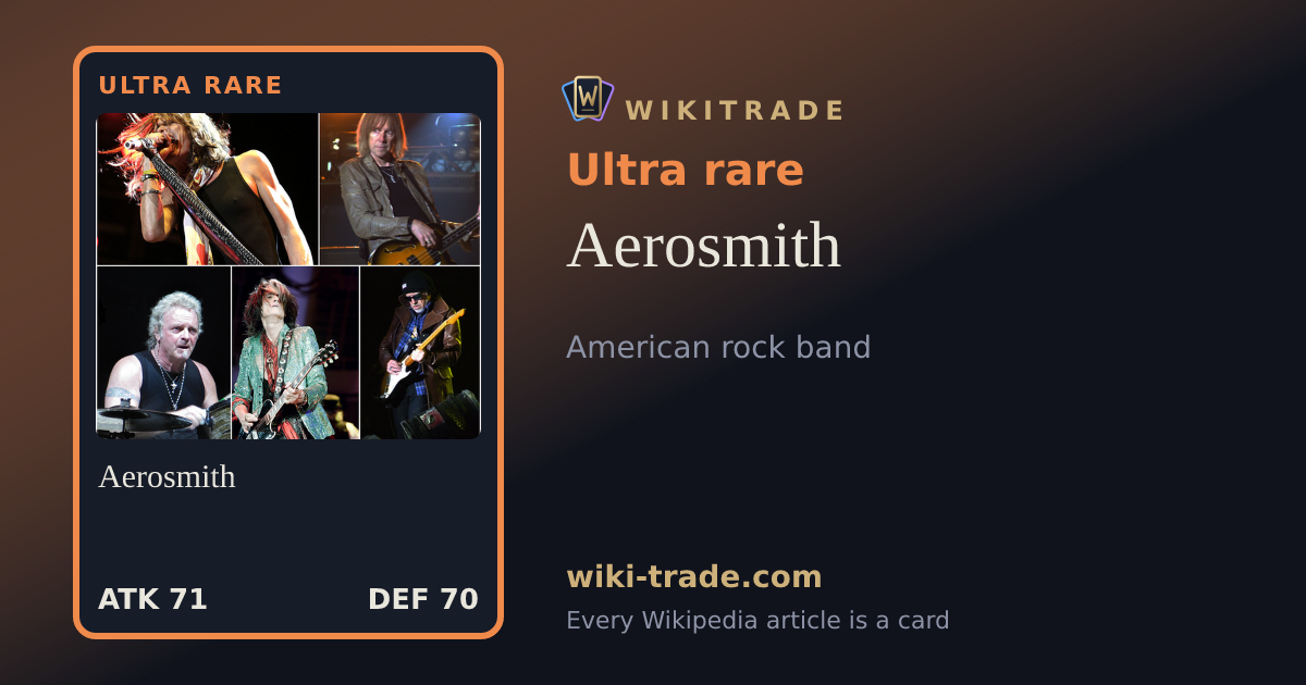 Aerosmith — Ultra rare card