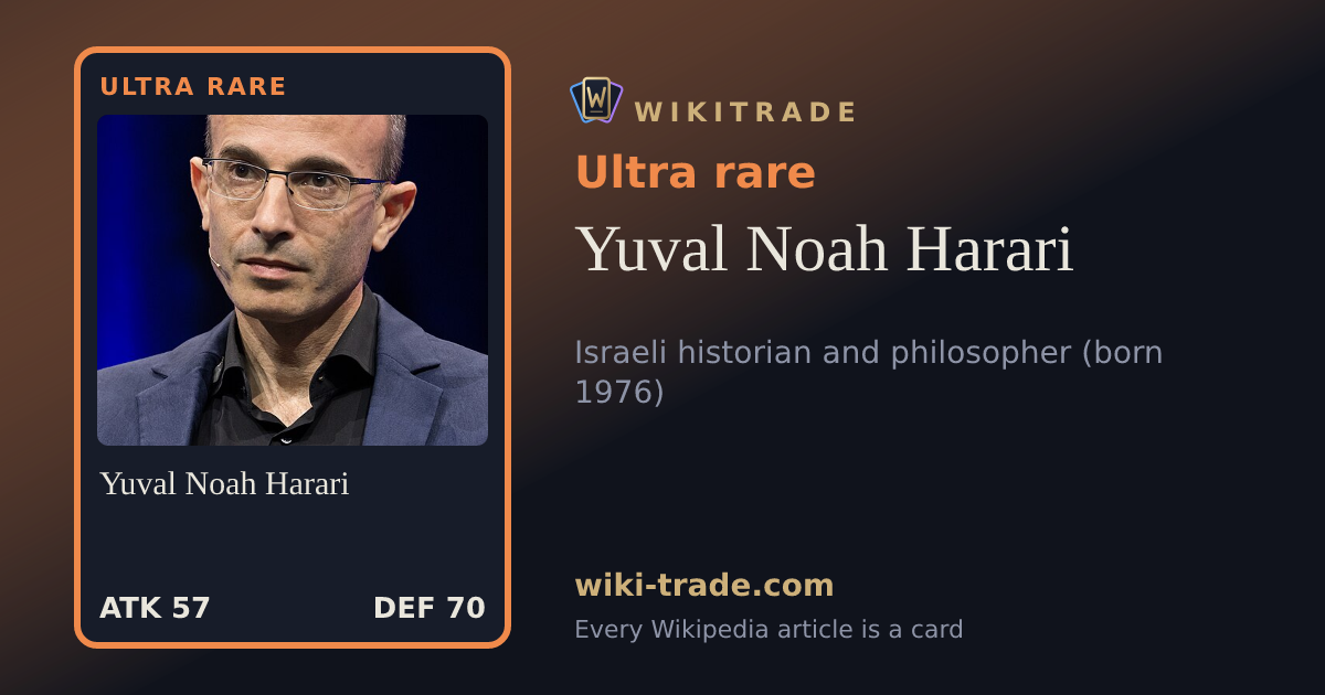 Yuval Noah Harari — Ultra rare card