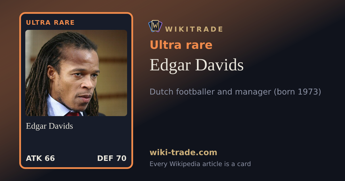 Edgar Davids — Ultra rare card