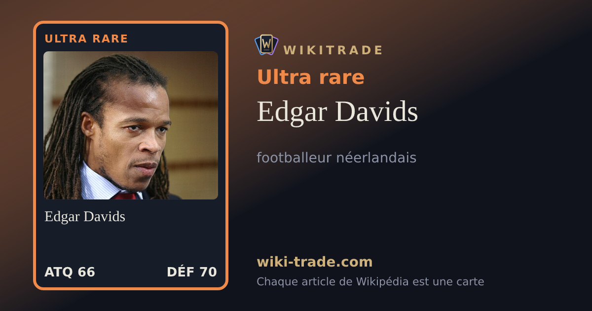 Edgar Davids — carte Ultra rare