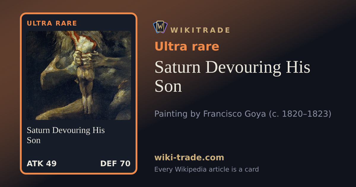 Saturn Devouring His Son — Ultra rare card