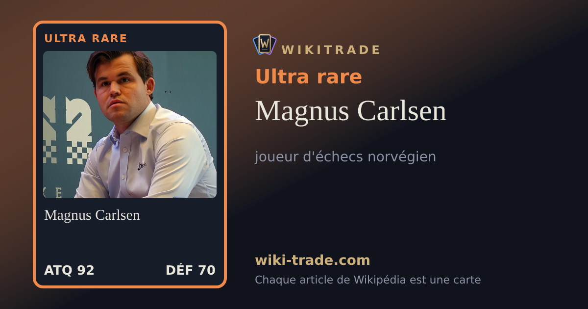 Magnus Carlsen — carte Ultra rare