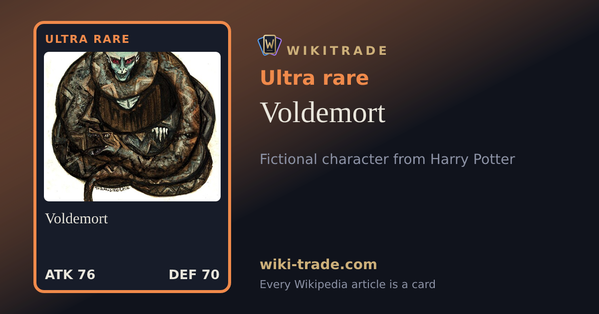 Voldemort — Ultra rare card