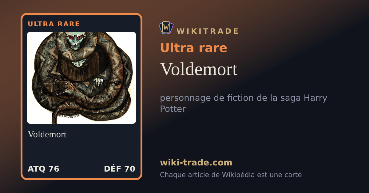 Voldemort — carte Ultra rare