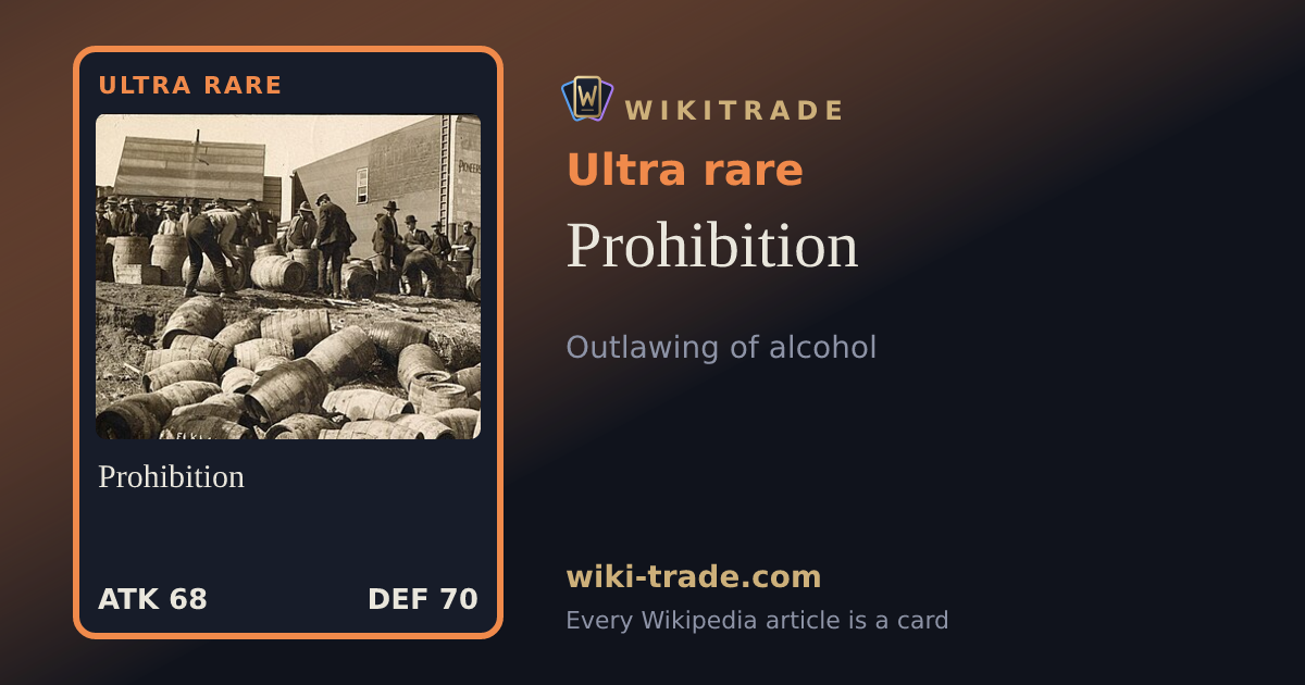 Prohibition — Ultra rare card