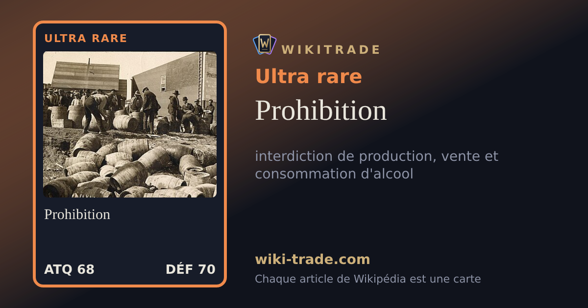 Prohibition — carte Ultra rare