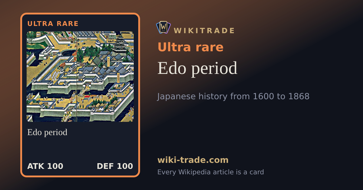 Edo period — Ultra rare card