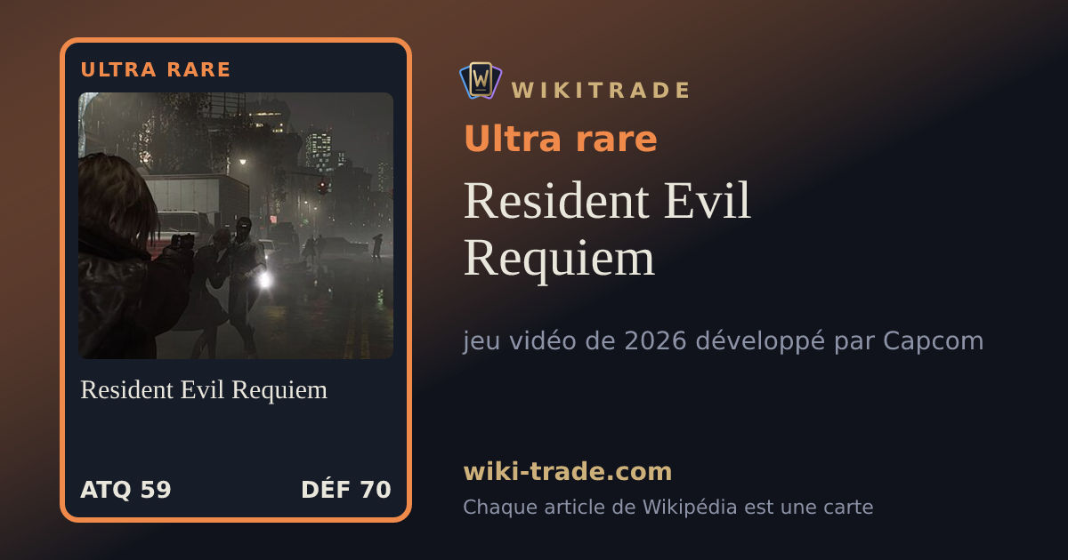 Resident Evil Requiem — carte Ultra rare