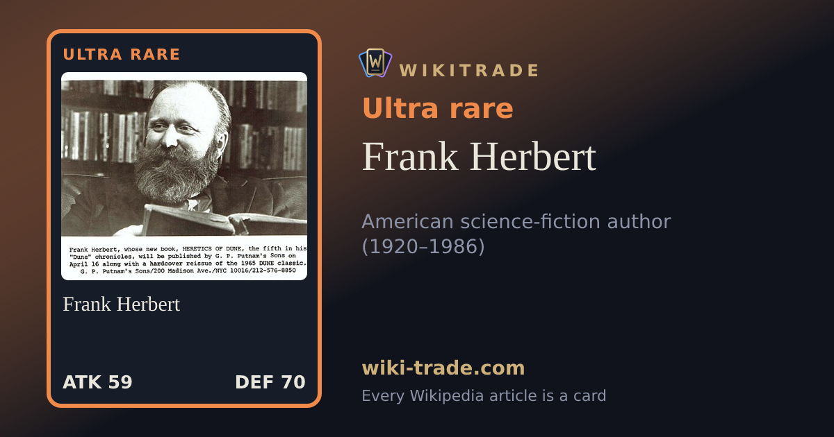 Frank Herbert — Ultra rare card