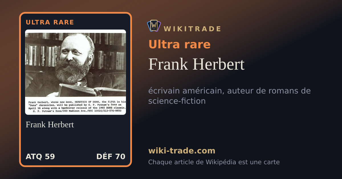 Frank Herbert — carte Ultra rare