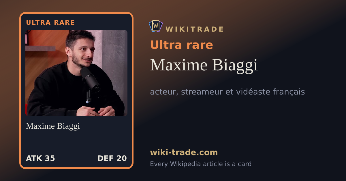 Maxime Biaggi — Ultra rare card