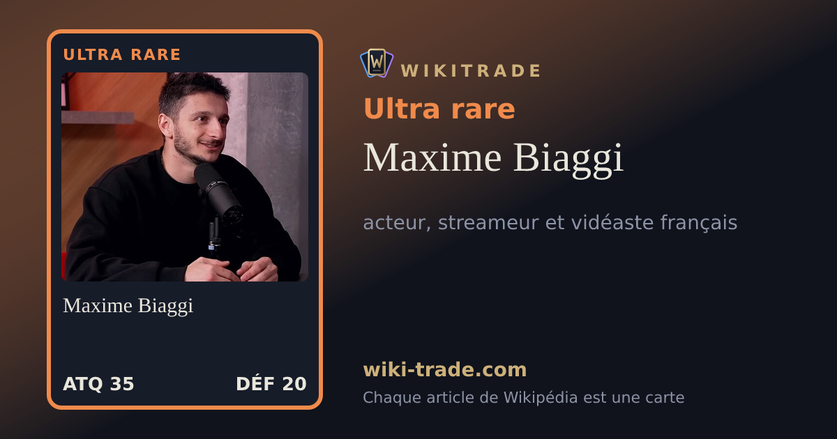 Maxime Biaggi — carte Ultra rare