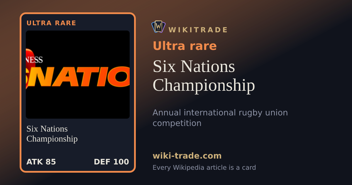 Six Nations Championship — Ultra rare card