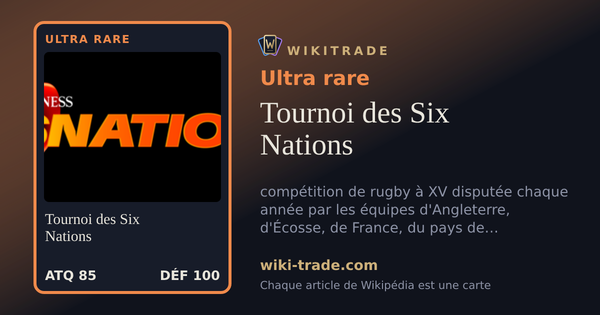 Tournoi des Six Nations — carte Ultra rare