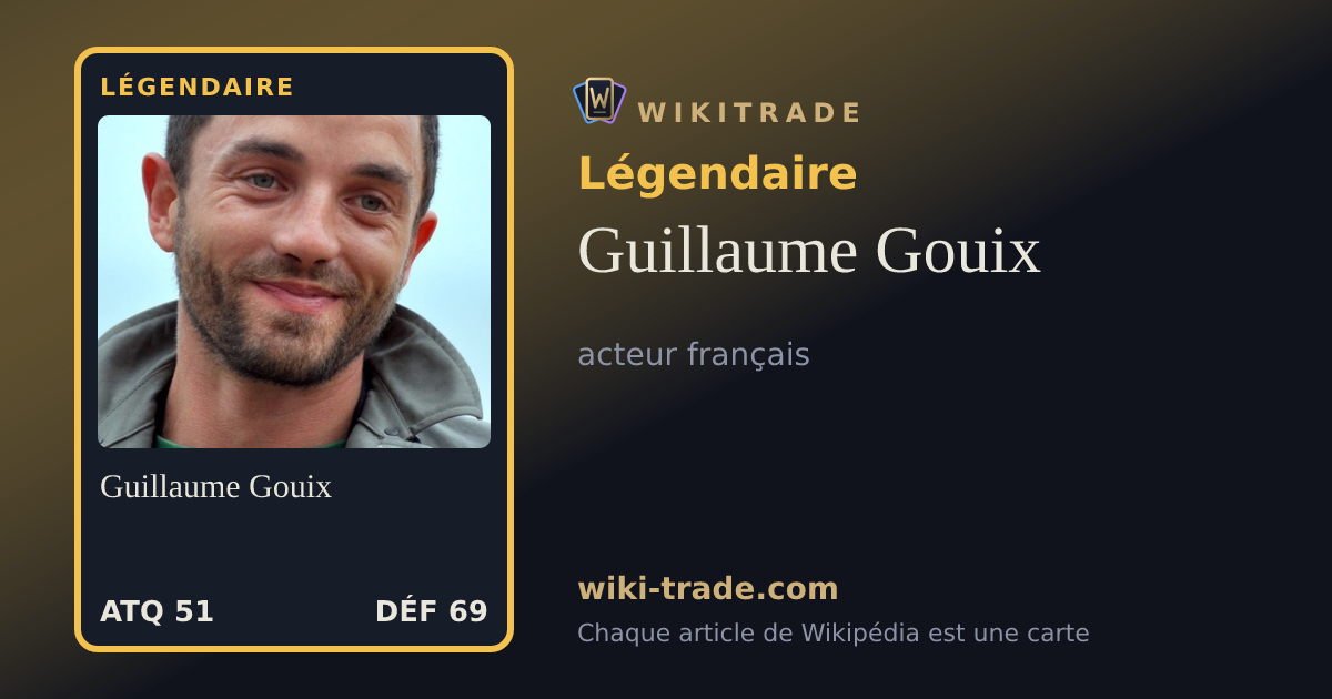 Guillaume Gouix — carte Légendaire
