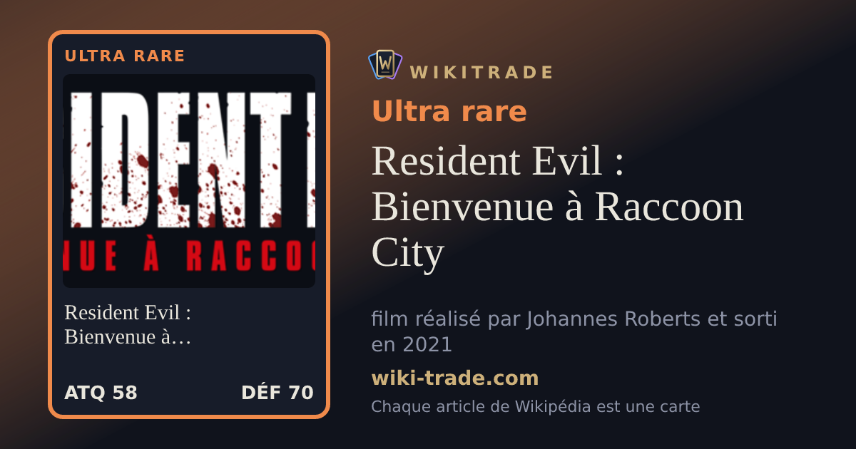 Resident Evil : Bienvenue à Raccoon City — carte Ultra rare
